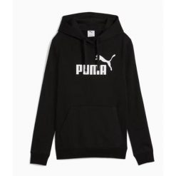 Bluza damska PUMA ESS No. 1 Logo Hoodie. Czarne bluzy damskie Puma, xs, bez wzorów, bez kaptura. Za 169.99 zł.