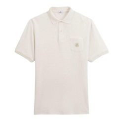 Polo Serge Blanco Logan. Białe koszulki polo męskie SERGE BLANCO, m, bez wzorów, bez kołnierzyka, bez ramiączek. W wyprzedaży za 272.00 zł.