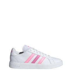 Grand Court TD Lifestyle Court Casual Shoes. Białe obuwie sportowe damskie Adidas, bez wzorów, z materiału, trekkingowe. Za 299.00 zł.