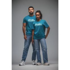 Koszulka Erima Retro. Niebieskie t-shirty damskie Erima, m, bez wzorów, z bawełny, retro, bez kołnierzyka. Za 171.50 zł.