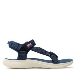 Sandały Helly Hansen. Niebieskie sandały damskie Helly Hansen, bez wzorów, bez obcasa, na płaskiej podeszwie, bez zapięcia. Za 239.99 zł.