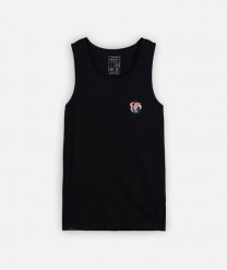 Koszulka na ramiączkach Oxbow Spray Black. Czarne koszulki sportowe męskie Oxbow, na lato, s, bez wzorów, z jeansu, bez kołnierzyka, bez ramiączek, na fitness i siłownię. Za 122.63 zł.