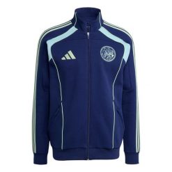 Kurtka dresowa Ajax Amsterdam UBP Doubleknit 2025/26. Niebieskie kurtki męskie Adidas, xl, bez wzorów, z dresówki, eleganckie, bez kaptura. Za 316.00 zł.
