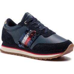 Sneakersy TOMMY HILFIGER - Sequins Retro Runner FW0FW03703 Midnight 403. Półbuty damskie marki Tommy Hilfiger. Za 449.00 zł.