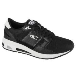 Buty sportowe dla kobiet O`neil Superbank Low. Czarne obuwie sportowe damskie O'Neill, bez wzorów, z gumy, trekkingowe. Za 279.99 zł.