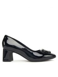 Clarks Czółenka Fernie Trim 26183037 Czarny. Czarne czółenka damskie Clarks, bez wzorów, z lakierowanej skóry, bez obcasa, bez zapięcia. Za 349.99 zł.