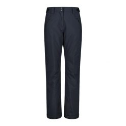 Spodnie narciarskie dla kobiet CMP. Brązowe spodnie materiałowe damskie CMP, bez wzorów, narciarskie. Za 436.80 zł.