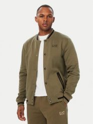 EA7 Emporio Armani Bluza 7M002146 AF10377 U7014 Khaki Regular Fit. Brązowe bluzy męskie EA7 Emporio Armani, m, bez wzorów, z bawełny, bez kaptura. Za 549.99 zł.