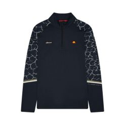 Koszulka z półzapięciem Ellesse Samsi. Czarne koszulki sportowe męskie Ellesse, s, bez wzorów, z elastanu, bez kołnierzyka, bez ramiączek, na golfa. Za 273.50 zł.