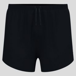 Spodenki do biegania Odlo Zeroweight 3 Inch Split Short. Czarne krótkie spodenki sportowe męskie Odlo, l, bez wzorów, z materiału, do biegania. Za 230.99 zł.