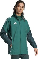 Kurtka męska Adidas Kurtka męska Tiro 25 Competition All-Weather zielona JI8936 XL. Zielone kurtki męskie Adidas, m, bez wzorów, bez kaptura. Za 348.99 zł.