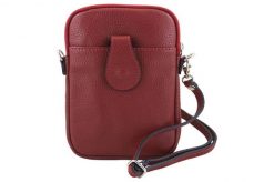 Listonoszka etui skórzane BARBERINI'S 887-13 czerwone. Czerwone torebki shopper damskie Barberinis, bez wzorów, ze skóry, na ramię, małe, bez dodatków. Za 119.99 zł.