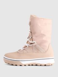 4F Buty zimowe śniegowce INUA dziewczęce - beżowe 36. Brązowe śniegowce dziewczęce 4f, z gumy, przed kolano, bez zapięcia. Za 249.99 zł.