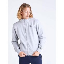 Męski dres ze stójką i zamkiem błyskawicznym College Ash. Niebieskie buty sportowe męskie LEONE 1947 APPAREL, z dresówki, bez zapięcia, na fitness i siłownię. Za 147.31 zł.