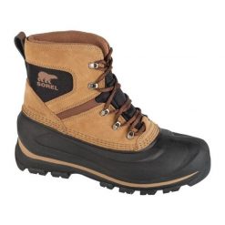 Buty Sorel Buxton Lace Winter Boots Wp 2084901257 czarne. Czarne śniegowce i trapery męskie na zimę, z gumy, bez zapięcia. Za 720.49 zł.