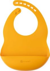 ECO RASCALS ECORASCALS Śliniak silikonowy MUSTARD one size. Żółte śliniaki dla dzieci ECO RASCALS, bez wzorów. Za 49.99 zł.