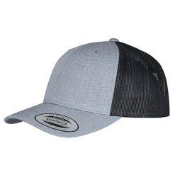 Dwukolorowa Czapka Trucker Retro. Czarne czapki i kapelusze damskie FLEXFIT, bez wzorów, retro. Za 57.99 zł.