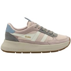 Damskie zamszowe buty sportowe Gola Phoenix. Czerwone obuwie sportowe damskie Gola, bez wzorów, z materiału. Za 519.45 zł.