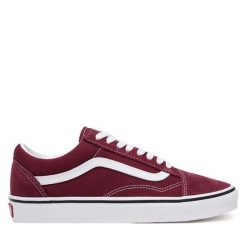 Tenisówki Vans. Czerwone trampki i tenisówki damskie Vans, bez wzorów, bez zapięcia. Za 209.99 zł.
