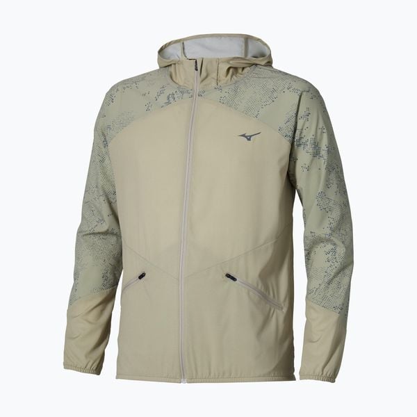 Kurtka do biegania męska Mizuno Active Alpha Hooded. Zielone kurtki męskie Mizuno, l, bez wzorów, z materiału, do biegania. Za 299.99 zł.