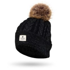 Czapka damska Peterson PTN HAT-06 czarna. Czarne czapki i kapelusze damskie Peterson, bez wzorów, z dzianiny, eleganckie. Za 46.00 zł.