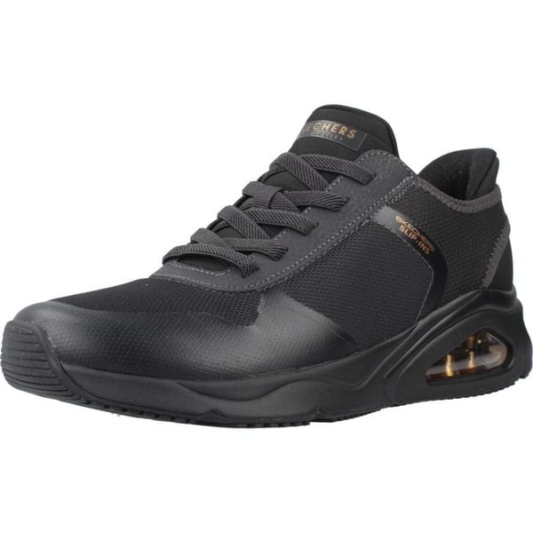 Buty SKECHERS TRES AIR UNO Czarny. Czarne obuwie sportowe damskie Skechers, bez wzorów, z syntetyku. Za 388.99 zł.