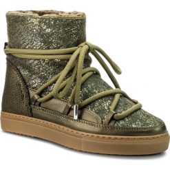 Buty INUIKII - Sneaker 70202-24 Burret Olive. Zielone kozaki damskie Inuikii, z materiału. Za 1,129.00 zł.