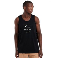 Koszulka męska Protest PRTDINCHI singlet. Czarne koszulki sportowe męskie Protest, na lato, m, bez wzorów, bez kołnierzyka, bez ramiączek, rowerowe. Za 109.99 zł.