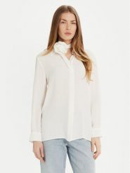 Marella Koszula Inaco 2513111161 Biały Regular Fit. Białe bluzki damskie Marella, bez wzorów, z jedwabiu, biznesowe, bez kołnierzyka, bez ramiączek. Za 549.99 zł.