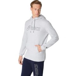 Bluza z kapturem Asics OTH. Szare bluzy męskie Asics, m, bez wzorów, z bawełny, z kapturem. Za 302.00 zł.