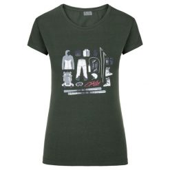 Damska koszulka Kilpi TORNES-W. Zielone t-shirty damskie Kilpi, bez wzorów, z poliesteru, bez kołnierzyka. Za 70.90 zł.