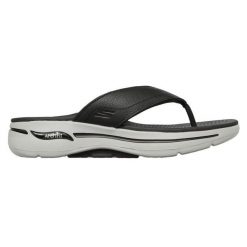 Japonki Skechers Go Walk Arch Fit San 229022-BKGY czarne. Czarne klapki męskie . Za 331.10 zł.