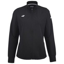 Bluza dresowa damska Babolat Play Jacket do tenisa. Czarne bluzy damskie BABOLAT, bez wzorów, z dresówki, bez kaptura, tenisowe. Za 379.99 zł.