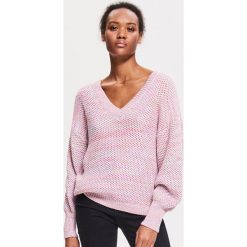 Sweter z bufiastymi rękawami - Niebieski. Swetry damskie Reserved. Za 49.99 zł.