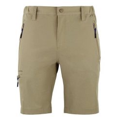 Spodenki turystyczne Peak Mountain Cessor. Zielone krótkie spodenki sportowe męskie Peak Mountain, bez wzorów, trekkingowe. W wyprzedaży za 211.50 zł.