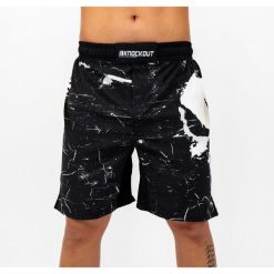 Szorty MMA Knockout Pupishe 2.0. Czarne krótkie spodenki sportowe męskie KNOCKOUT, l, bez wzorów. Za 151.79 zł.