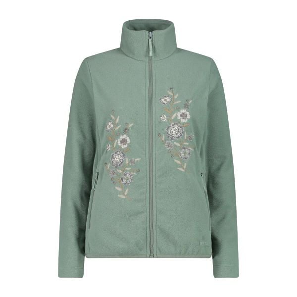 Bluza damska turystyczna CMP 34H0446. Zielone bluzy damskie CMP, xs, bez wzorów, bez kaptura, trekkingowe. Za 382.50 zł.