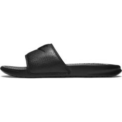 Czarne Klapki Nike Benassi Jdi M 343880-001. Czarne klapki męskie Nike, z dżerseju, sportowe. W wyprzedaży za 149.00 zł.