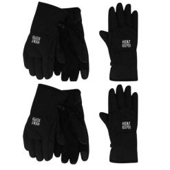 Damskie rękawiczki zimowe Softshell 4 pary. Czarne rękawiczki damskie HEAT KEEPER, na zimę, bez wzorów, z poliesteru. Za 297.25 zł.