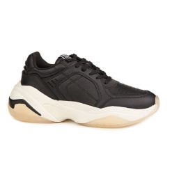 TAMARIS ZLN 0512 Sneakers skóra czarne. Białe obuwie sportowe damskie BASQ SNEAKERS, bez wzorów, ze skóry. Za 292.99 zł.