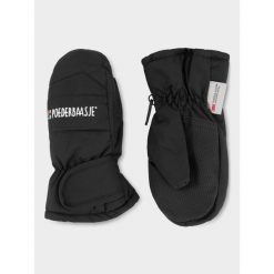 Rękawiczki narciarskie dziecięce Poederbaas. Czarne rękawiczki dziecięce POEDERBAAS, bez wzorów, z nylonu. Za 177.72 zł.