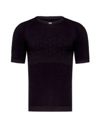 Koszulka biegowa męska X-Bionic Effektor 4.0 Run Black. Czarne koszulki sportowe męskie X Bionic, l, bez wzorów, z materiału, bez kołnierzyka, bez ramiączek, na fitness i siłownię. Za 204.00 zł.