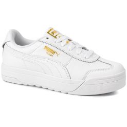 Buty damskie skórzane białe sneakersy PUMA ROMA FEMININE WNS. Białe obuwie sportowe damskie Puma, bez wzorów. Za 249.00 zł.