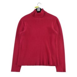 Second life - Damski czerwony sweter z golfem - Stan dobry. Czerwone swetry damskie Ralph Lauren, bez wzorów, bez kołnierzyka, bez ramiączek, bez kaptura. Za 97.25 zł.