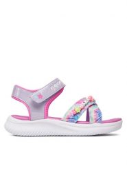 Skechers Sandały Jumpsters Sandal-Tie Dye Bffs 303045L/LVMT Fioletowy. Fioletowe sandały dziewczęce Skechers, ze skóry, bez zapięcia. Za 144.99 zł.