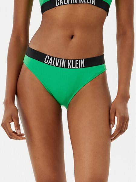 Calvin Klein Swimwear Dół od bikini KW0KW02856 Zielony. Zielone bikini damskie Calvin Klein Swimwear, m, bez wzorów. Za 129.99 zł.