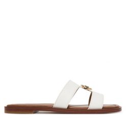 Klapki MICHAEL Michael Kors. Białe klapki damskie MICHAEL Michael Kors, bez wzorów, bez obcasa. Za 529.99 zł.