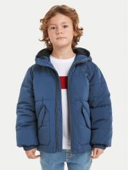 Tommy Hilfiger Kurtka zimowa Monotype KB0KB09092 Niebieski Regular Fit. Niebieskie buty zimowe chłopięce Tommy Hilfiger, na zimę, bez wzorów, z syntetyku, bez kaptura. Za 559.99 zł.