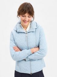 VG kurtka pikowana Kobiety Sztuczne włókno niebieski, 44. Niebieskie kurtki damskie VG, bez wzorów, z włókna. Za 399.95 zł.
