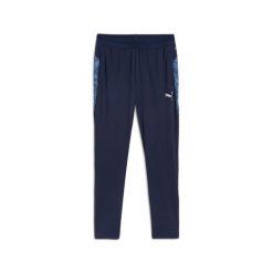 Spodnie dresowe Puma Team Cup. Niebieskie spodnie sportowe męskie Puma, xl, bez wzorów, z dresówki, do piłki nożnej. Za 277.65 zł.